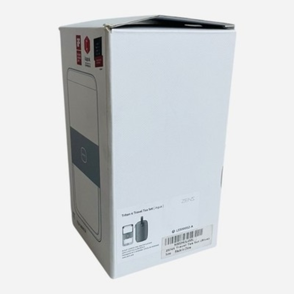 ZENS Tritan Travel Tea Set TEA MAKER Aqua Blue New in Box - Picture 7 of 7